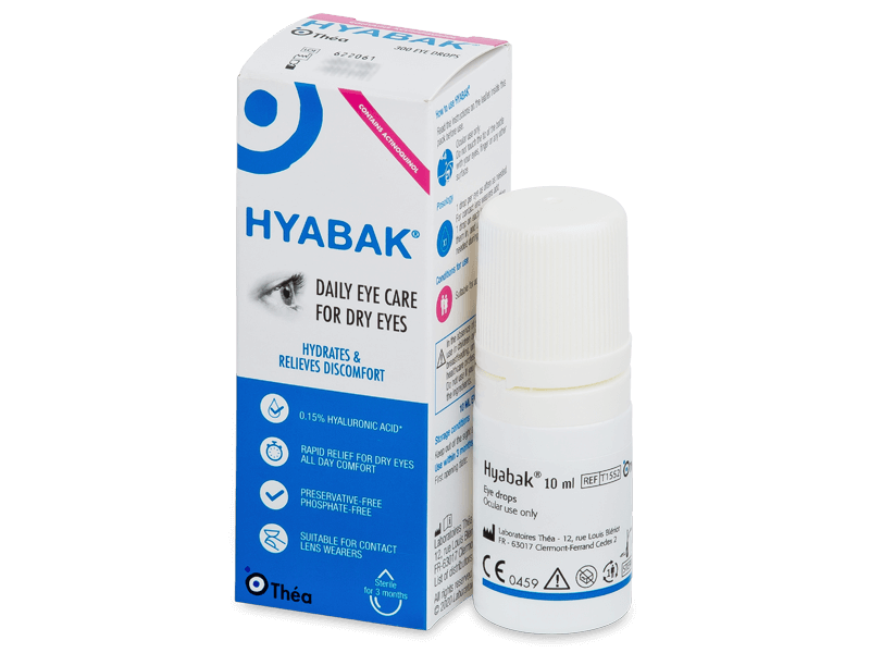 Hyabak 0,15% Collyre Hyaluron Nf 10ml