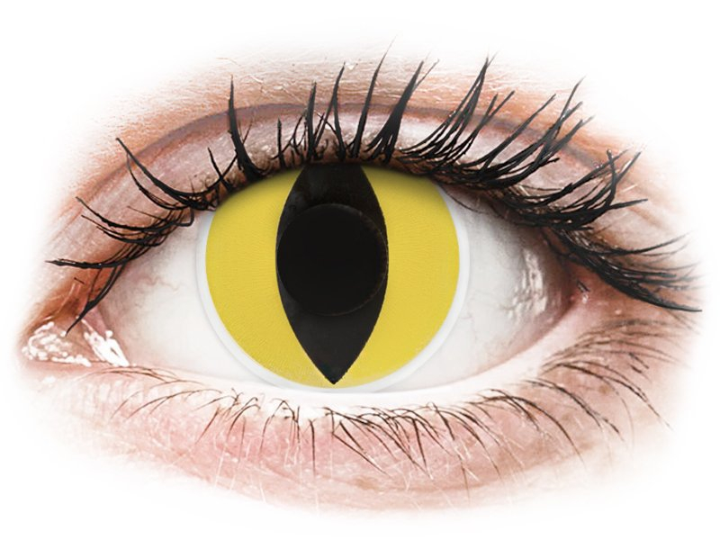 Yellow Cat Eye Contact Lenses - Order Yellow Cat Eye Contacts Online